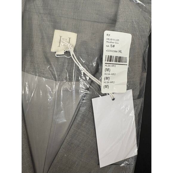 HELSA The Short Meeting 100% Wool Jumpsuit Romper Quiet Luxury Heather Gray M - Picture 8 of 10